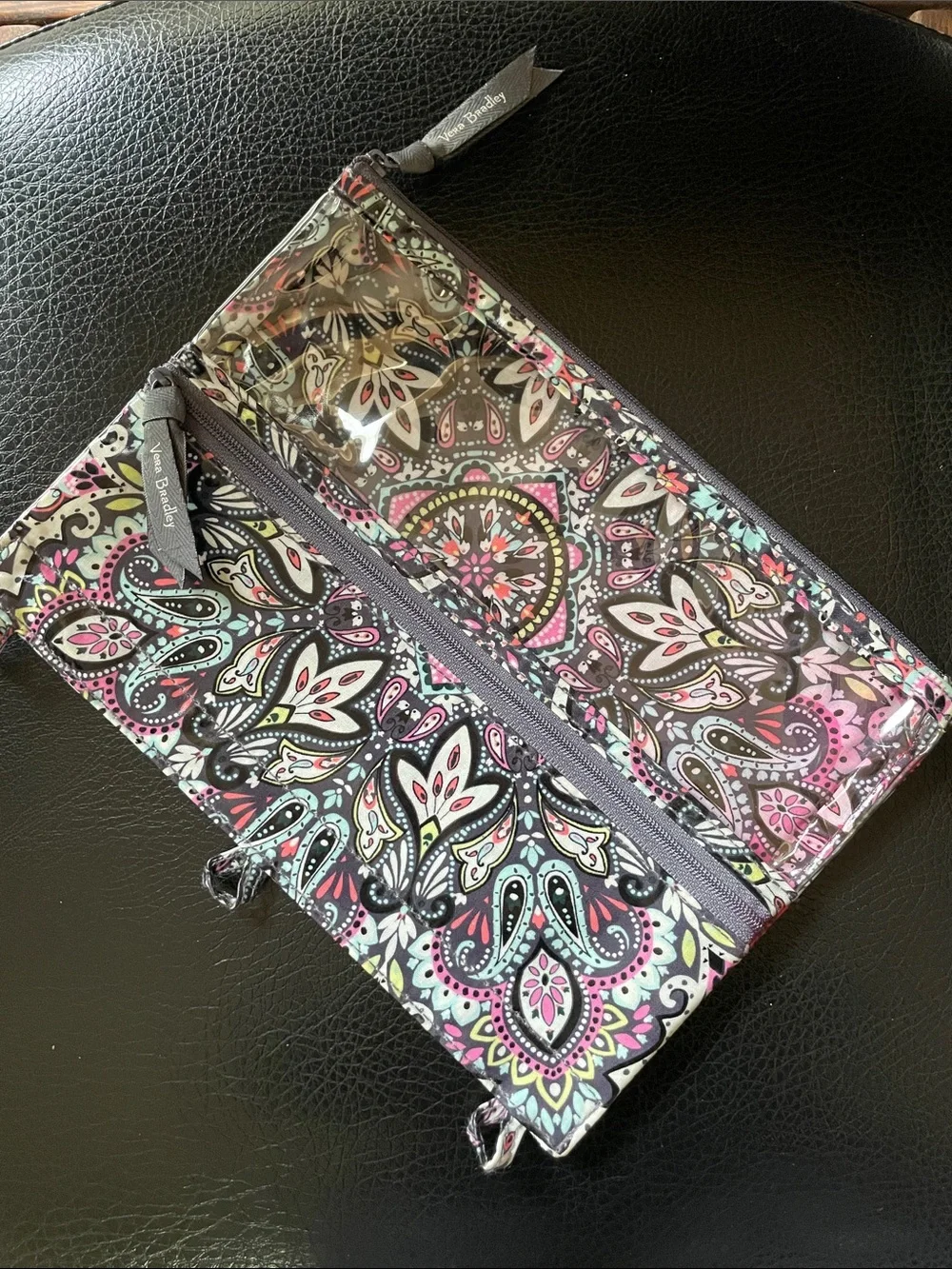 Vera Bradley Paisley Double-Zip Pencil Case | Office or School Supplies
